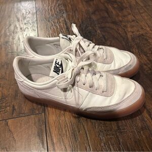 Nike Women's Cream and Tan Sneakers